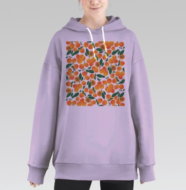 Спелый абрикос, Hoodie Long Oversize Fiolet