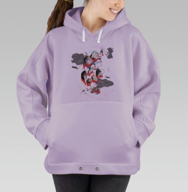 СПЭЙС, Hoodie Oversize Fiolet