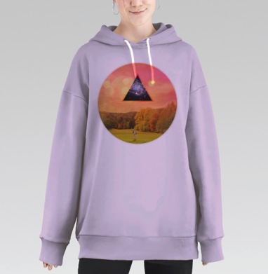 Сюрприз для оленя, Hoodie Long Oversize Fiolet