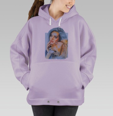 Тотем лев, Hoodie Oversize Fiolet
