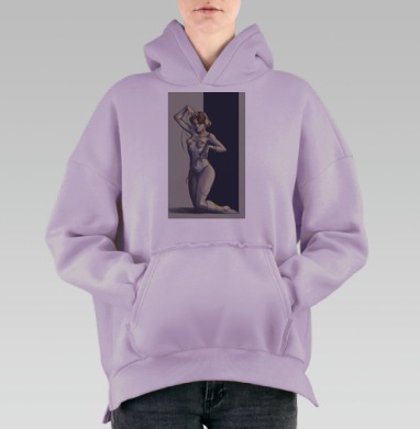 Во власти музыки, Hoodie Oversize Fiolet, утепленная