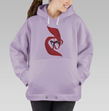 Воздушная гимнастка, Hoodie Oversize Fiolet