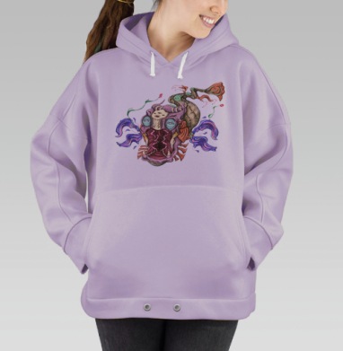 Вторая, Hoodie Oversize Fiolet