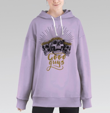Хорошие ребята, Hoodie Long Oversize Fiolet