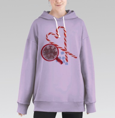 Хюгге, Hoodie Long Oversize Fiolet