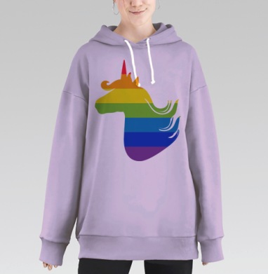 Я существую, Hoodie Long Oversize Fiolet
