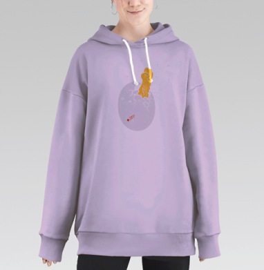 Яичко, Hoodie Long Oversize Fiolet