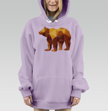 Янтарный медведь, Hoodie Mjhigh Dig Mel, Fiolet, утепленная