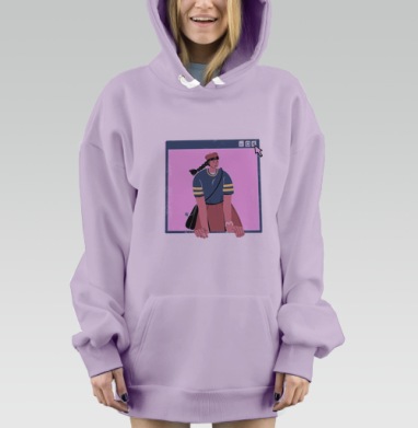 Закрыть окно, Hoodie Mjhigh Dig Mel, Fiolet, утепленная