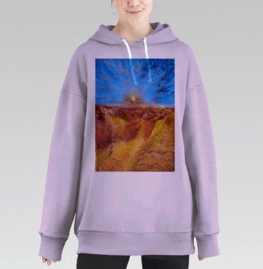 Золото пустыни, Hoodie Long Oversize Fiolet