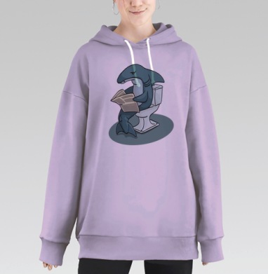 Акула, Hoodie Long Oversize Fiolet