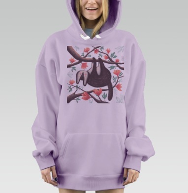 Александр Сергеевич Ушкин в магнолиях, Hoodie Mjhigh Dig Mel, Fiolet, утепленная