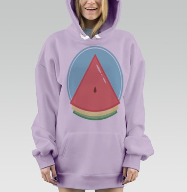 Арбуз Ями, Hoodie Mjhigh Dig Mel, Fiolet, утепленная