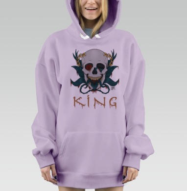Аве Цезарь, Hoodie Mjhigh Dig Mel, Fiolet, утепленная