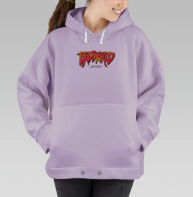 Бади красный, Hoodie Oversize Fiolet