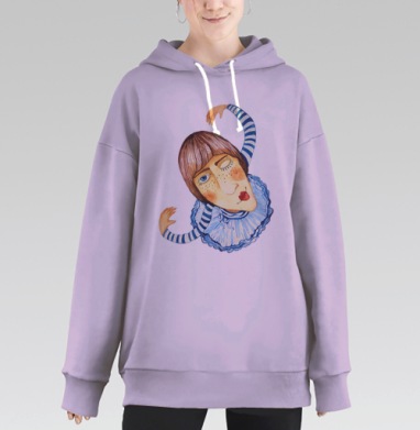 Балеринка, Hoodie Long Oversize Fiolet
