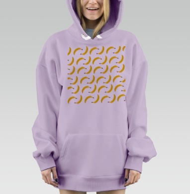 Банан, Hoodie Mjhigh Dig Mel, Fiolet, утепленная