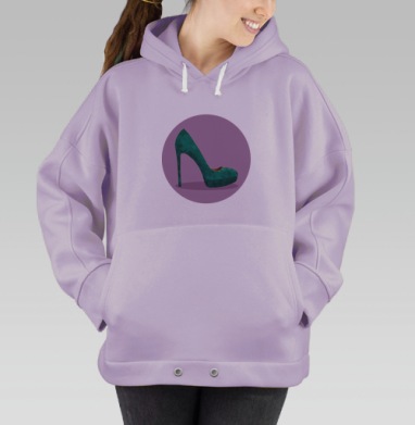 Бархатные туфли, Hoodie Oversize Fiolet