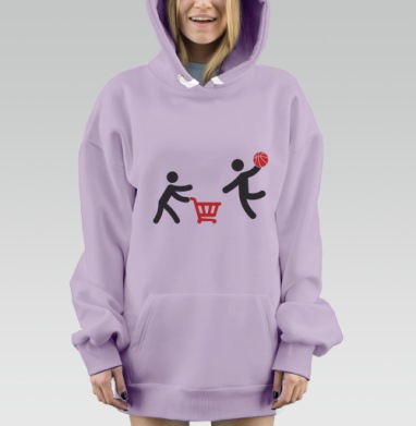 Basket / Корзина для баскетбола, Hoodie Mjhigh Dig Mel, Fiolet, утепленная