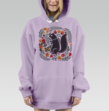 Белочка, Hoodie Mjhigh Dig Mel, Fiolet, утепленная