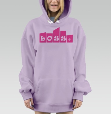 БоссЯ, Hoodie Mjhigh Dig Mel, Fiolet, утепленная