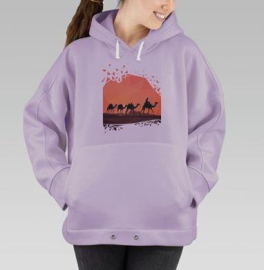 Caravan  / Караван, Hoodie Oversize Fiolet