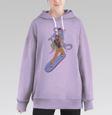 Чары любви, Hoodie Long Oversize Fiolet
