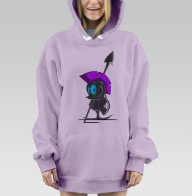 Чёрная  пешка, Hoodie Mjhigh Dig Mel, Fiolet, утепленная