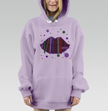 Чпау, Hoodie Mjhigh Dig Mel, Fiolet, утепленная