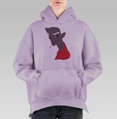 Чупа-чупс, Hoodie Oversize Fiolet, утепленная