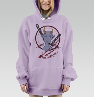 Creature / Создание, Hoodie Mjhigh Dig Mel, Fiolet, утепленная