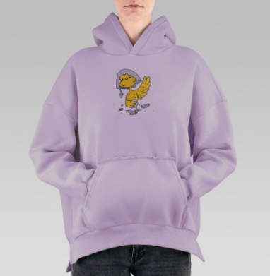 Цып Цып, Hoodie Oversize Fiolet, утепленная