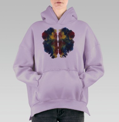 Цвета дыхания, Hoodie Oversize Fiolet, утепленная