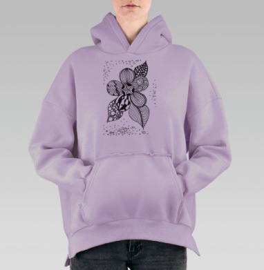 Цветик, Hoodie Oversize Fiolet, утепленная