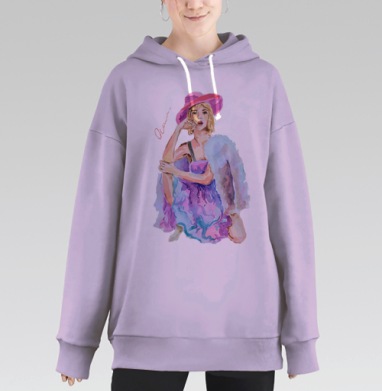 Дэйзи, Hoodie Long Oversize Fiolet