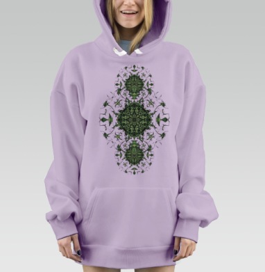 Джангл, Hoodie Mjhigh Dig Mel, Fiolet, утепленная