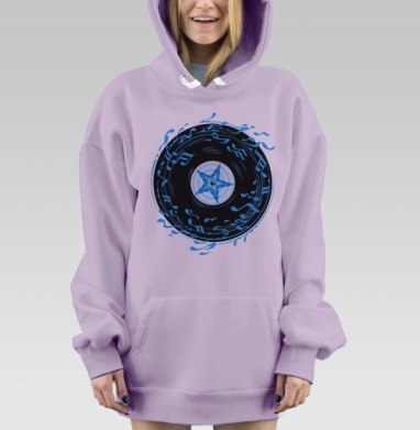 Диск, Hoodie Mjhigh Dig Mel, Fiolet, утепленная