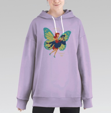 Добрая Фея, Hoodie Long Oversize Fiolet