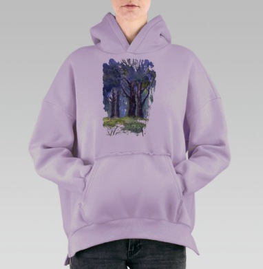 Дубрава, Hoodie Oversize Fiolet, утепленная