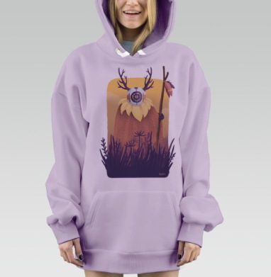 Дух рассвета, Hoodie Mjhigh Dig Mel, Fiolet, утепленная