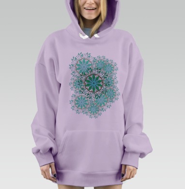 Дух зеленого леса, Hoodie Mjhigh Dig Mel, Fiolet, утепленная