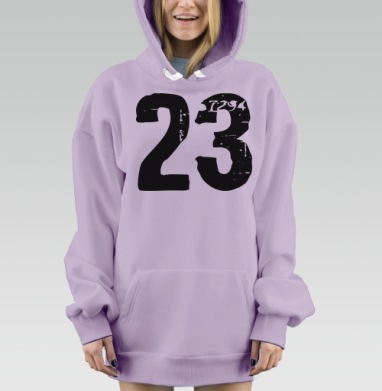 Двадцать три, Hoodie Mjhigh Dig Mel, Fiolet, утепленная