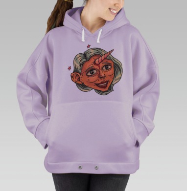 Единорог, Hoodie Oversize Fiolet
