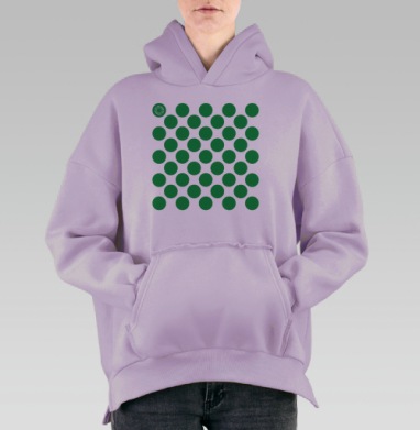 Эко-невидаль восемь, Hoodie Oversize Fiolet, утепленная