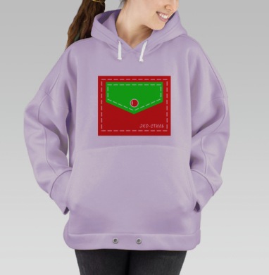 Эко - карман, Hoodie Oversize Fiolet