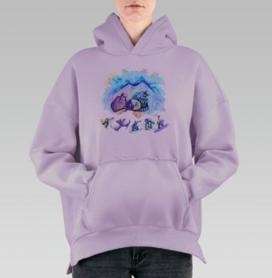 Эльбрус, Hoodie Oversize Fiolet, утепленная
