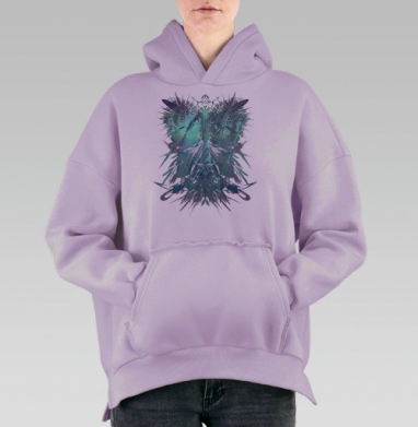 Эндэ, Hoodie Oversize Fiolet, утепленная