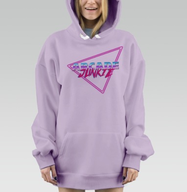Фанат аркад, Hoodie Mjhigh Dig Mel, Fiolet, утепленная