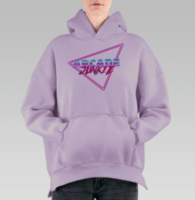 Фанат аркад, Hoodie Oversize Fiolet, утепленная