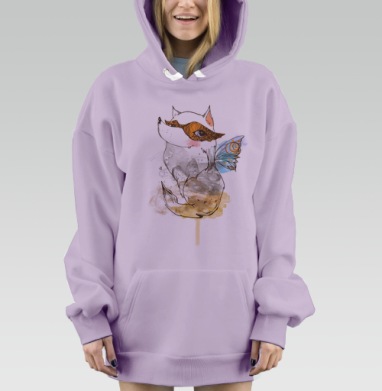 Фей, Hoodie Mjhigh Dig Mel, Fiolet, утепленная